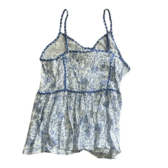 Knox Rose Floral Top Blue size L - Picture 3 of 3